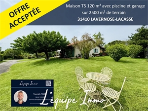 maison-villa à la vente -   31410  LAVERNOSE-LACASSE, surface 120,9 m2 vente maison-villa - APR685999